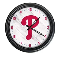 Philadelphia Phillies Indoor/Outdoor LED Wall Clock
