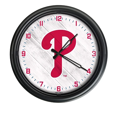 Philadelphia Phillies Indoor/Outdoor LED Wall Clock