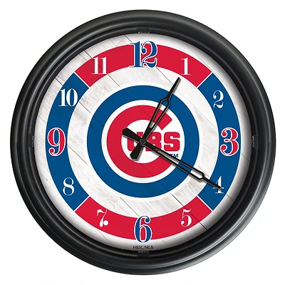 Chicago Cubs Indoor/Outdoor LED Wall Clock