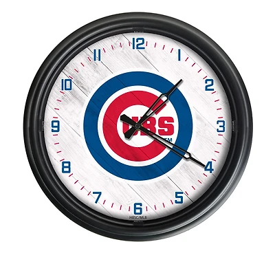 Chicago Cubs Indoor/Outdoor LED Wall Clock