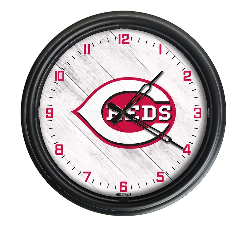 Cincinnati Reds Indoor/Outdoor LED Wall Clock
