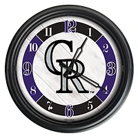 Colorado Rockies Indoor/Outdoor LED Wall Clock