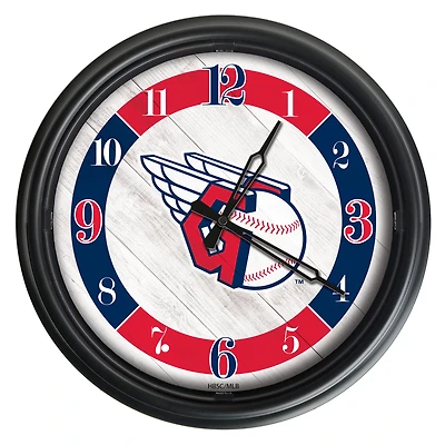 Cleveland Guardians Indoor/Outdoor LED Wall Clock