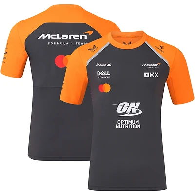 Men's McLaren  Anthracite/Orange McLaren F1 Team 2025 Replica Set Up T-Shirt