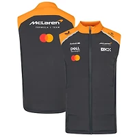 Unisex McLaren  Anthracite/Orange McLaren F1 Team 2025 Replica Gilet Full-Zip Vest