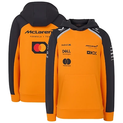 Youth McLaren  Orange/Anthracite McLaren F1 Team 2025 Replica Pullover Hoodie