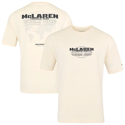 Unisex Cream McLaren F1 Team 2025 World Tour Graphic T-Shirt