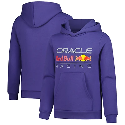 Youth Purple Red Bull Racing Large Front Logo Hoodie