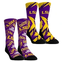 Youth Rock Em Socks  LSU Tigers Game Day Two-Pack Crew Socks Set