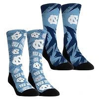 Youth Rock Em Socks  North Carolina Tar Heels Game Day Two-Pack Crew Socks Set