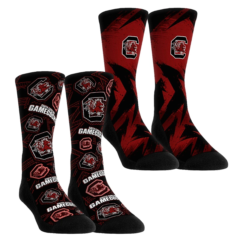 Youth Rock Em Socks  South Carolina Gamecocks Game Day Two-Pack Crew Socks Set