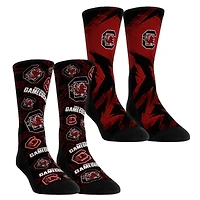 Youth Rock Em Socks  South Carolina Gamecocks Game Day Two-Pack Crew Socks Set