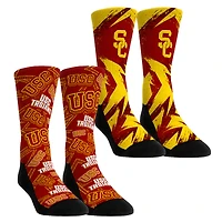 Youth Rock Em Socks  USC Trojans Game Day Two-Pack Crew Socks Set