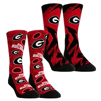 Youth Rock Em Socks  Georgia Bulldogs Game Day Two-Pack Crew Socks Set