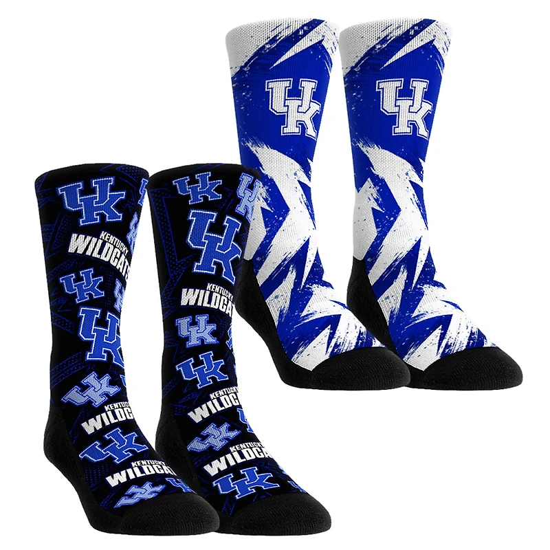 Youth Rock Em Socks Kentucky Wildcats Game Day Two-Pack Crew Socks Set