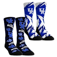 Youth Rock Em Socks  Kentucky Wildcats Game Day Two-Pack Crew Socks Set