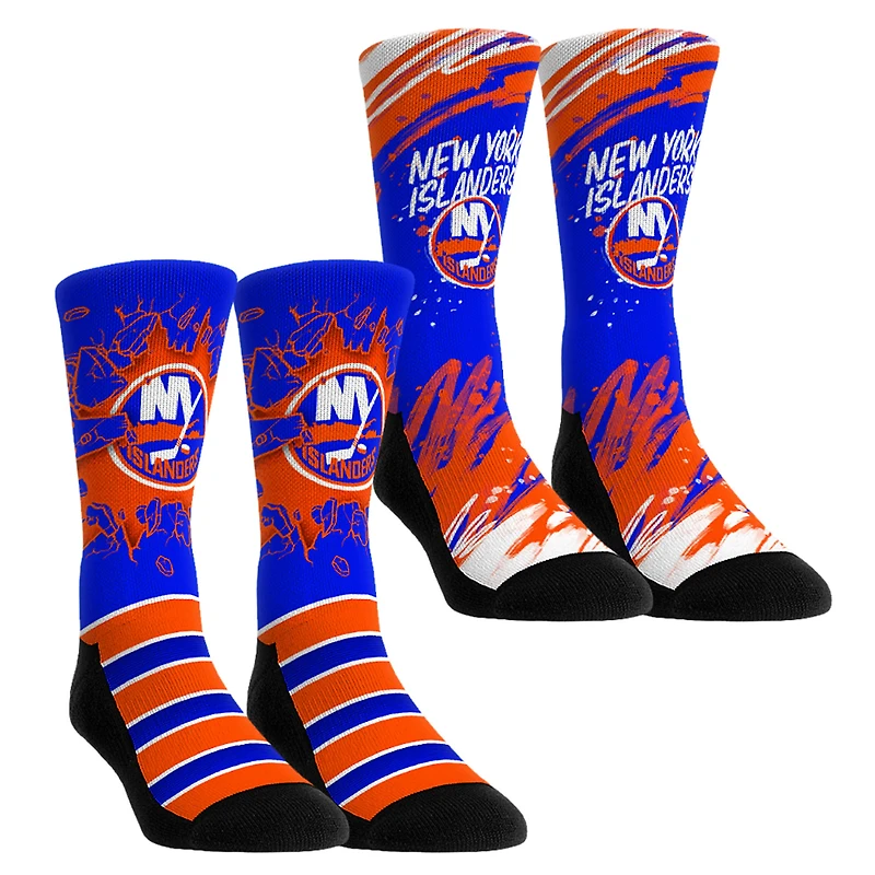 Youth Rock Em Socks New York Islanders Ice Breaker Two-Pack Crew Socks Set