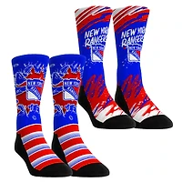 Youth Rock Em Socks  New York Rangers Ice Breaker Two-Pack Crew Socks Set