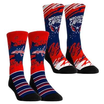Youth Rock Em Socks Washington Capitals Ice Breaker Two-Pack Crew Socks Set