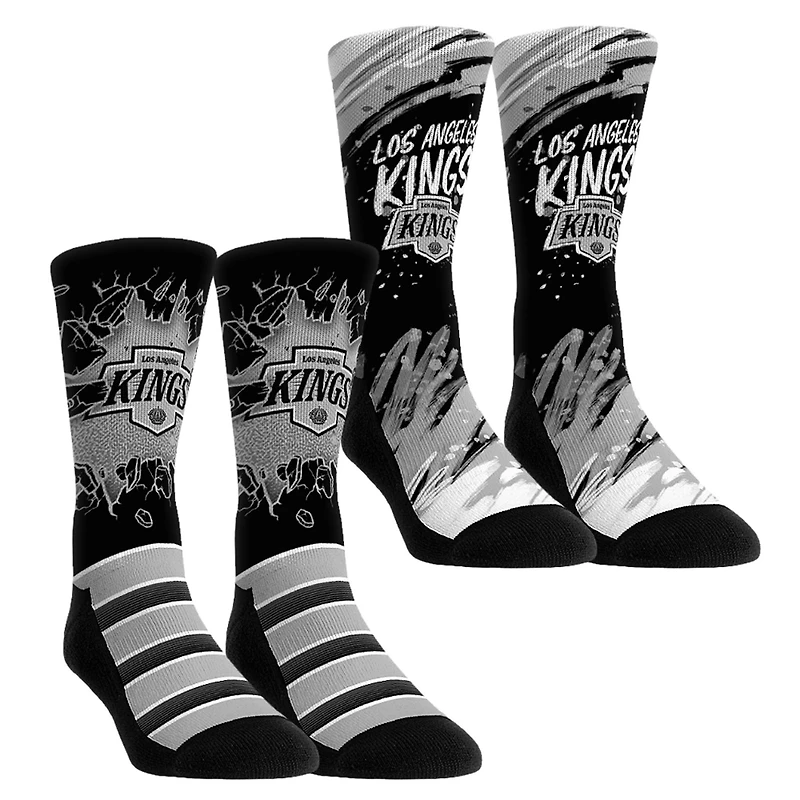 Youth Rock Em Socks  Los Angeles Kings Ice Breaker Two-Pack Crew Socks Set
