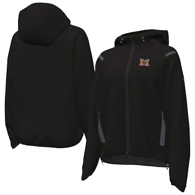Women's Under Armour  Black Mercer Bears UA Storm Raglan Woven Full-Zip Hoodie