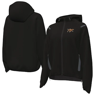 Women's Under Armour  Black Campbell Fighting Camels UA Storm Raglan Woven Full-Zip Hoodie