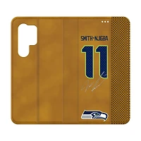 Keyscaper Jaxon Smith-Njigba Brown Seattle Seahawks Galaxy Folio Case