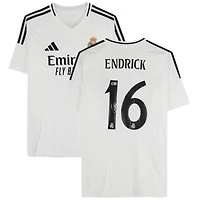 Endrick Real Madrid Autographed 2024-25 White adidas Jersey