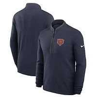 Men's Nike Navy Chicago Bears Lightweight Victory Performance Half-Zip Pullover