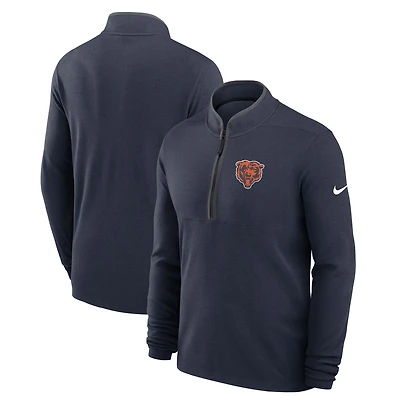 Men's Nike Navy Chicago Bears Lightweight Victory Performance Half-Zip Pullover