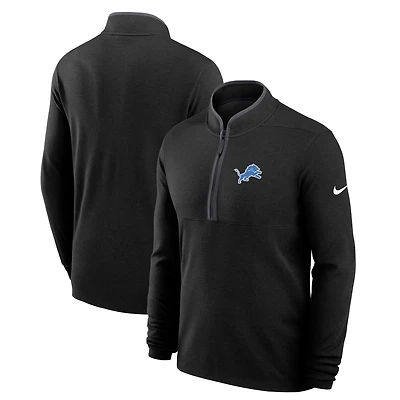 Men's Nike Black Detroit Lions Primetime Victory Dri-FIT Half-Zip Pullover