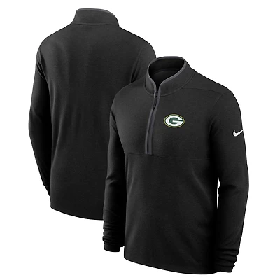 Men's Nike Black Green Bay Packers Primetime Victory Dri-FIT Half-Zip Pullover
