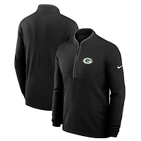 Men's Nike Black Green Bay Packers Primetime Victory Dri-FIT Half-Zip Pullover