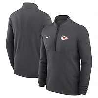 Men's Nike Anthracite Kansas City Chiefs Lightweight Victory Dri-FIT Half-Zip Pullover