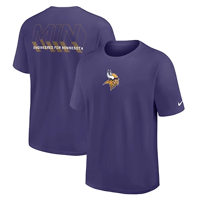Men's Nike Purple Minnesota Vikings Dominate The Game Essential Max90 T-Shirt