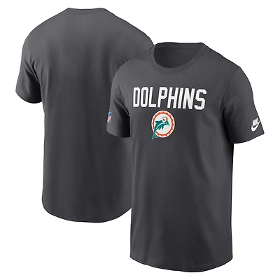 Men's Nike Anthracite Miami Dolphins Alt Pack Onside Conversion Performance T-Shirt
