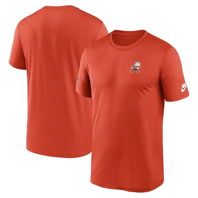 Men's Nike Orange Cleveland Browns Sideline Alt Pack Small Logo Legend Performance T-Shirt