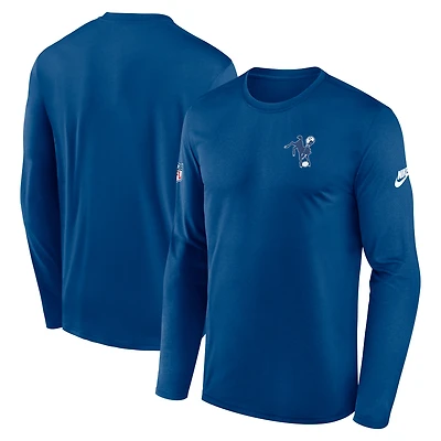 Men's Nike Royal Indianapolis Colts Legend Small Logo Performance Long Sleeve T-Shirt