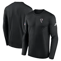 Men's Nike Black Atlanta Falcons Legend Small Logo Performance Long Sleeve T-Shirt