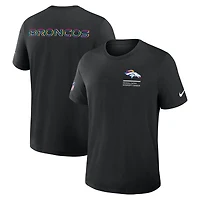 Men's Nike Black Denver Broncos 2025 NFL Crucial Catch Tri-Blend Dri-FIT T-Shirt
