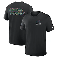 Men's Nike Black Carolina Panthers 2025 NFL Crucial Catch Tri-Blend Dri-FIT T-Shirt
