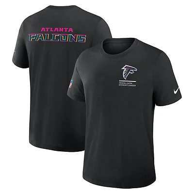 Men's Nike Black Atlanta Falcons 2025 NFL Crucial Catch Tri-Blend Dri-FIT T-Shirt