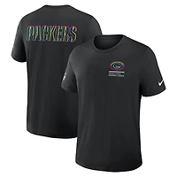 Men's Nike Black Green Bay Packers 2025 NFL Crucial Catch Tri-Blend Dri-FIT T-Shirt