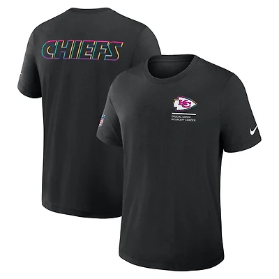 Men's Nike Black Kansas City Chiefs 2025 NFL Crucial Catch Tri-Blend Dri-FIT T-Shirt