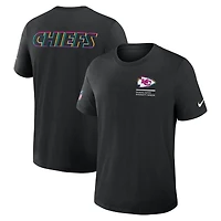 Men's Nike Black Kansas City Chiefs 2025 NFL Crucial Catch Tri-Blend Dri-FIT T-Shirt