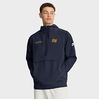 Men's Nike Navy Green Bay Packers The 1923 Classic Sideline Half-Zip Anorak Jacket