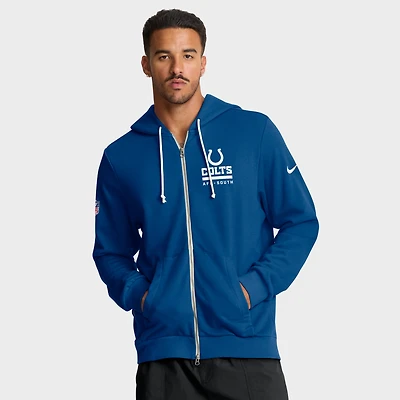 Men's Nike Royal Indianapolis Colts Sideline Standard Issue Utility Player Dri-FIT Full-Zip Hoodie