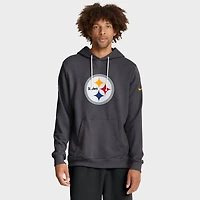 Men's Nike Anthracite Pittsburgh Steelers Sideline Standard Issue Initial Home Dri-FIT Hoodie