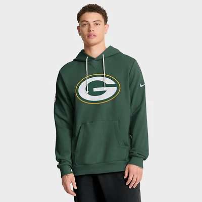 Men's Nike Green Bay Packers Sideline Standard Issue Initial Home Dri-FIT Hoodie
