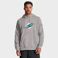 Men's Nike Charcoal Miami Dolphins Sideline Standard Issue Initial Home Dri-FIT Hoodie